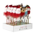 Dm Merchandising North Pole Assorted Christmas Plush Pens Plastic 1 pc X-PLPEN